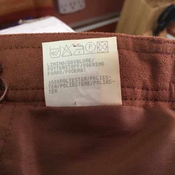 fully lined suede finish skirt - Picture 6 of 7